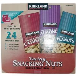 Kirkland Signature Variety Snacking Nuts Individual Bags Lb