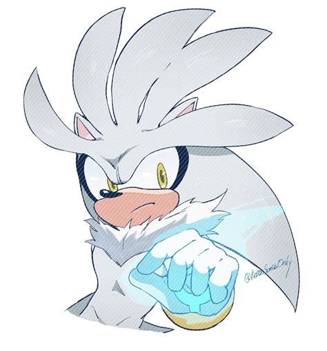 Pin By On S0NIC Silver The Hedgehog Cool Drawings Sonic Art