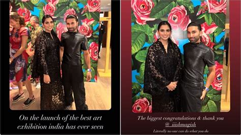 Isha Ambani Stuns In Black Maxi Dress For Nmacc Exhibition Poses With