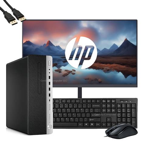 HP EliteDesk 800 G3 PC de factor de forma pequeño con monitor FHD de 21