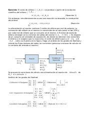 Ejercicio Recirculado Docx Ejercicio El Oxido De Etileno C H O