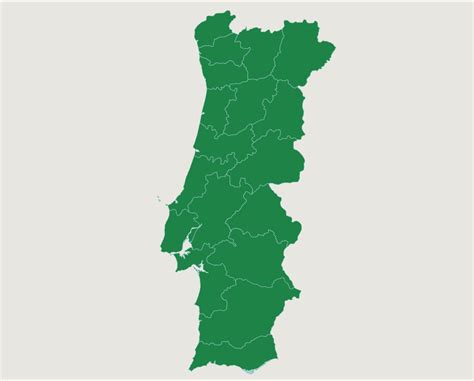 Portugal Districts Map Quiz Game Seterra