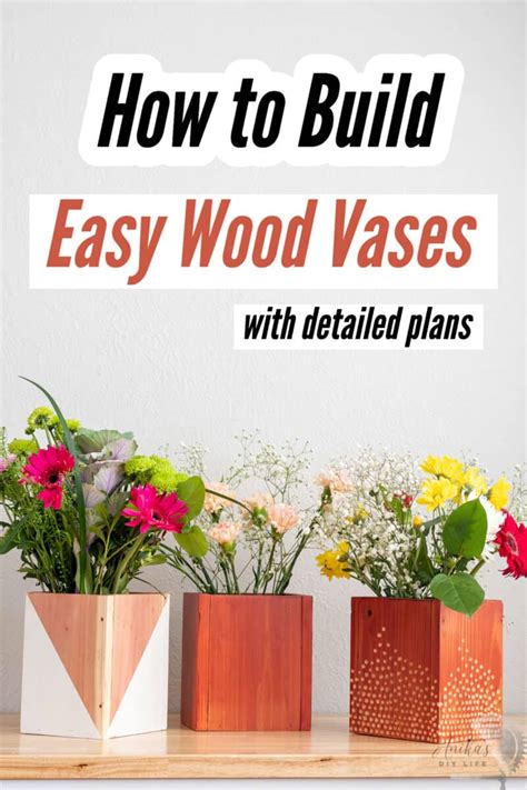 How To Make The Easiest Diy Wood Vase Anika S Diy Life