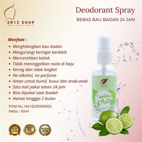 Jual Produk Sr Deodorant Spray Termurah Dan Terlengkap Mei