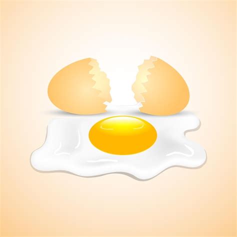 Premium Vector A Broken Egg Is A Cracked Egg With A Shell And Yolk