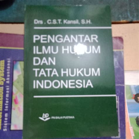 Jual Pengantar Ilmu Hukum Dan Tata Hukum Indonesia Shopee Indonesia