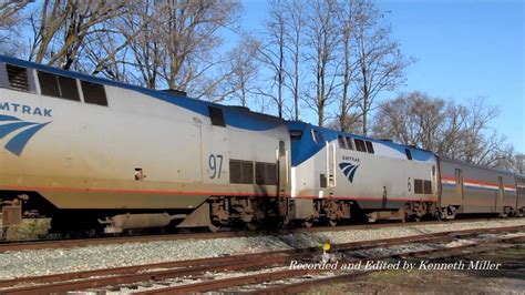 Amtrak S Westbound Cardinal Train Fishersville Va Youtube