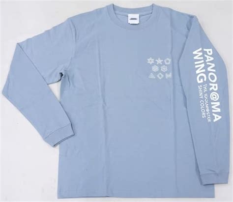 駿河屋 ロゴ ロングTシャツ ブルー Lサイズ THE IDOLMSTER SHINY COLORS PANORMA WING