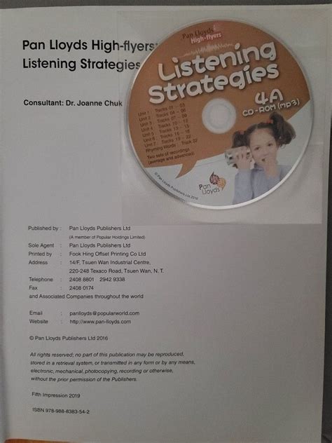 Pan Lloyds High Flyers Listening Strategies 4A 4B With CD Rom MP3