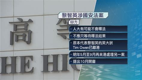 黎智英涉串謀勾結外國勢力案 高院排期明年9月25日開審 Now 新聞