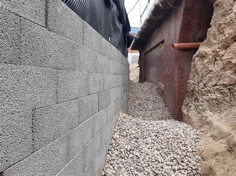 Muro De Contención Para Un Sótano En Fuenlabrada Arliblock