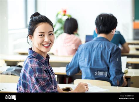 College students' classroom in class Stock Photo - Alamy