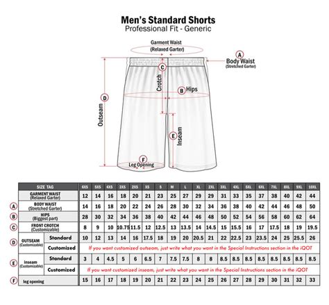 Sizing Chart - Crafteli - Entrepreneurs' Exclusive Site for Sportswear ...