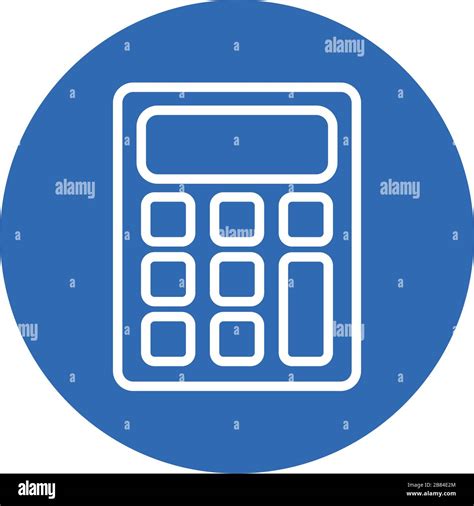 Calculator Math Block Style Icon Stock Vector Image And Art Alamy