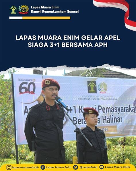 Lapas Muara Enim Gelar Apel Siaga 3 1 Bersama APH Kumparan