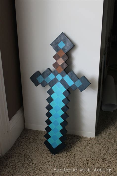 Diy Minecraft Sword Wooden Sword Tutorial Handmade With Ashley