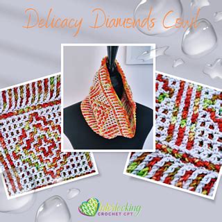 Ravelry Delicacy Diamonds Cowl Pattern By Lynne Adriaanse