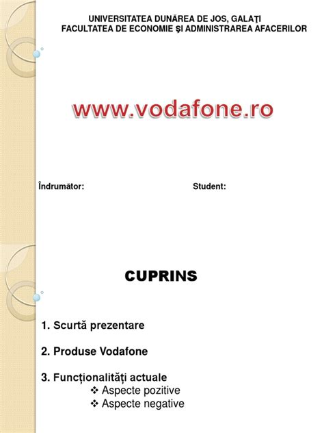 PDF Proiect Vodafone DOKUMEN TIPS