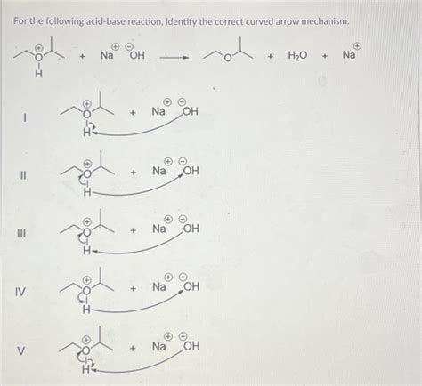 Solved For The Following Acid Base Reaction Identify The Chegg