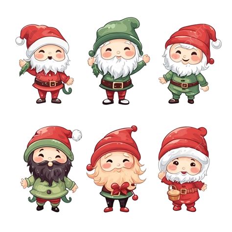 Christmas Elf Character Cute Santa Claus Helpers Funny Winter Baby