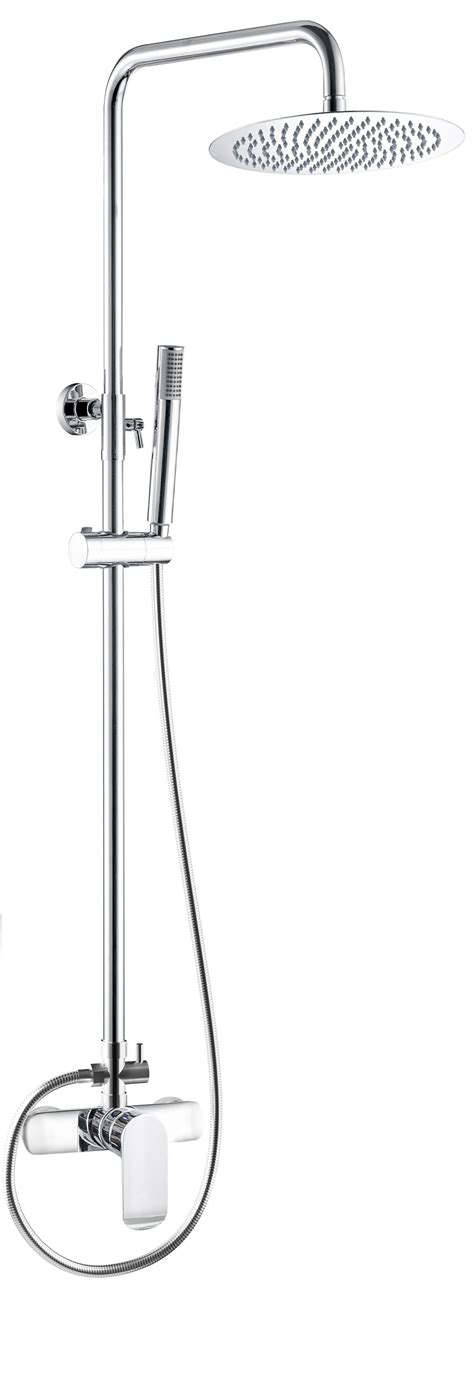 Barre De Douche Monocommande Ronde Chrom E S Rie Turia Valaz Cm