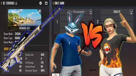 RUOK FF VS RAISTAR AWM ONLY CHALLENGE KING OF HEADSHOT VS GOD OF