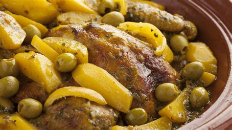 Recette Tajine De Poulet Olives Pommes De Terre Youtube