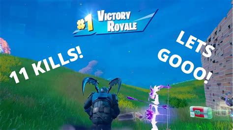 Epic 11 Kill Solo Win Fortnite Battle Royale Youtube