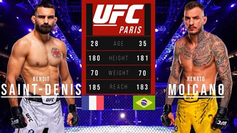 Benoit Saint Denis Vs Renato Moicano Full Fight Ufc Paris Youtube