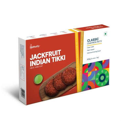 A Grade Kerala Jackfruit Indian Tikki Box Packaging Size Grams