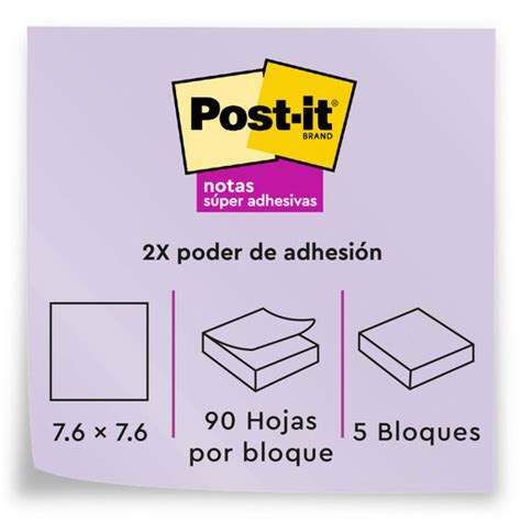 Notas Adhesivas 3m Post It Super Sticky Rio De Janeiro Colores Surtidos