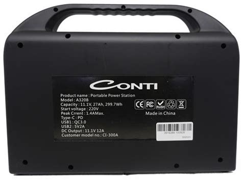 Specification Sheet Buy Online CI 300A Solarix Conti 300W Portable