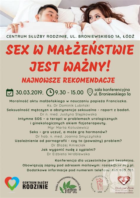 Seks w małżeństwie jest ważny Najnowsze rekomendacje konferencja