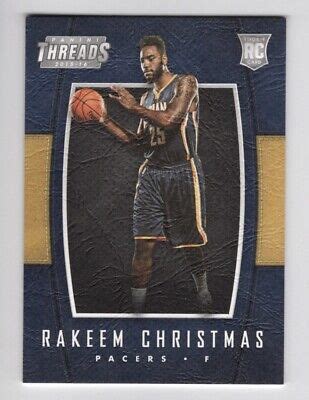 2015 16 Panini Threads Leather RC 214 Rakeem Christmas Pacers EBay