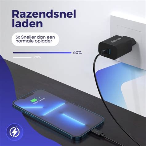 Nexibo Usb C Adapter W Snellader Voor Iphone Samsung En Meer