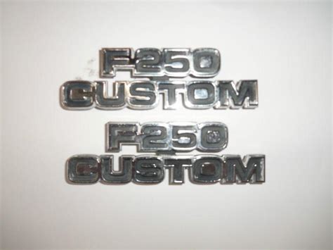 Buy 77 79 Ford Truck F250 Custom Side Cowling Emblems In Tipp City