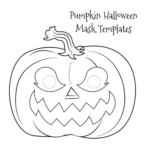 Halloween Mask Patterns 15 Free Pdf Printables Printablee