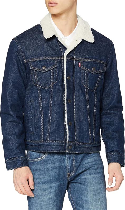 Levis Type 3 Sherpa Trucker Veste En Jean Homme Rockridge Trucker M