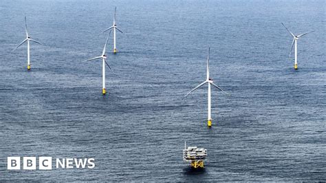 Aerial Footage Shows Offshore Wind Farm In North Sea Bbc News