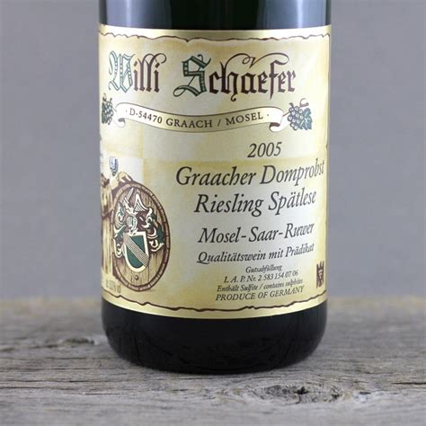 Willi Schaefer Graacher Domprobst Sp Tlese Riesling Auction