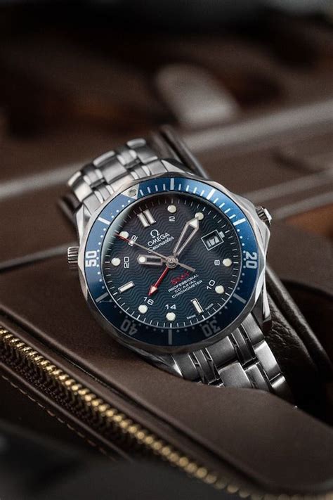 Mens Omega Seamaster GMT Blue Dial 2535.80.00 Stainless Steel Automatic ...