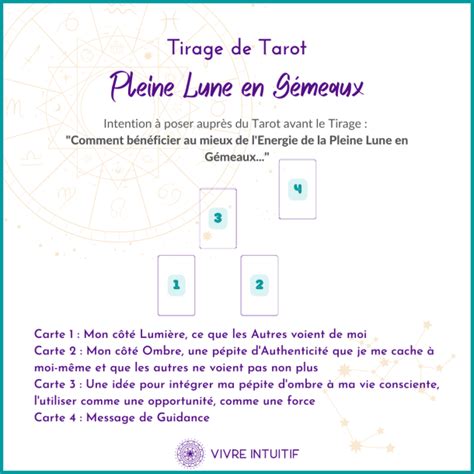 Tirage de Tarot pour la Pleine Lune en Gémeaux