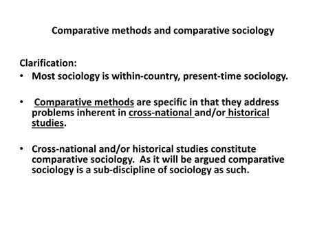 Ppt Comparative Methods In Social Sciences I Powerpoint