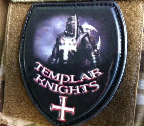 3d Pvc Morale Patch Templar Knights Morale Patches Patches