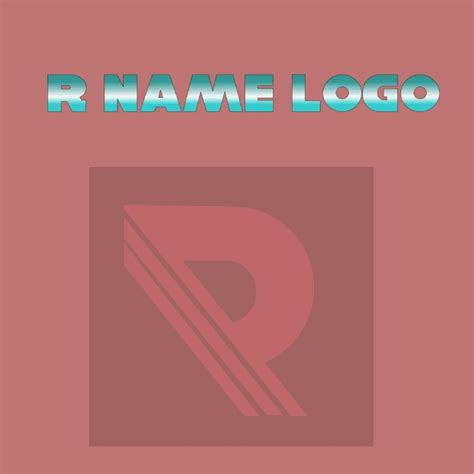 R name logo Template | PosterMyWall