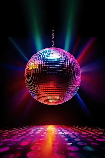 Imagen Vertical De Una Impresionante Bola De Discoteca Con Fant Sticas