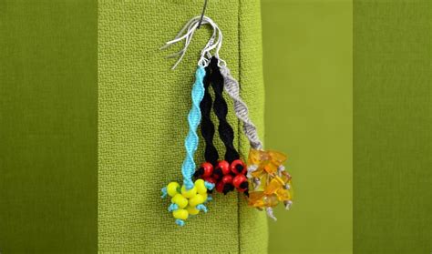 How To Make Macrame Earrings With Beads Jewelry Wonderhowto