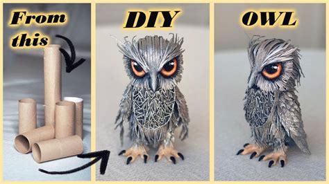 How To Make Paper Owl Diy Toilet Paper Roll Craft Ideas Paper Owls Toilet Paper Roll Art