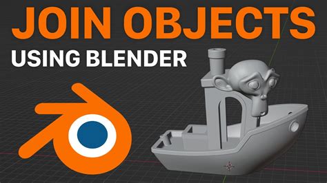 How To Join 2 Objects Together Using Blender Youtube