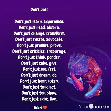 Don T Just Don T Just Le Quotes Writings By Divyanshi Mishra